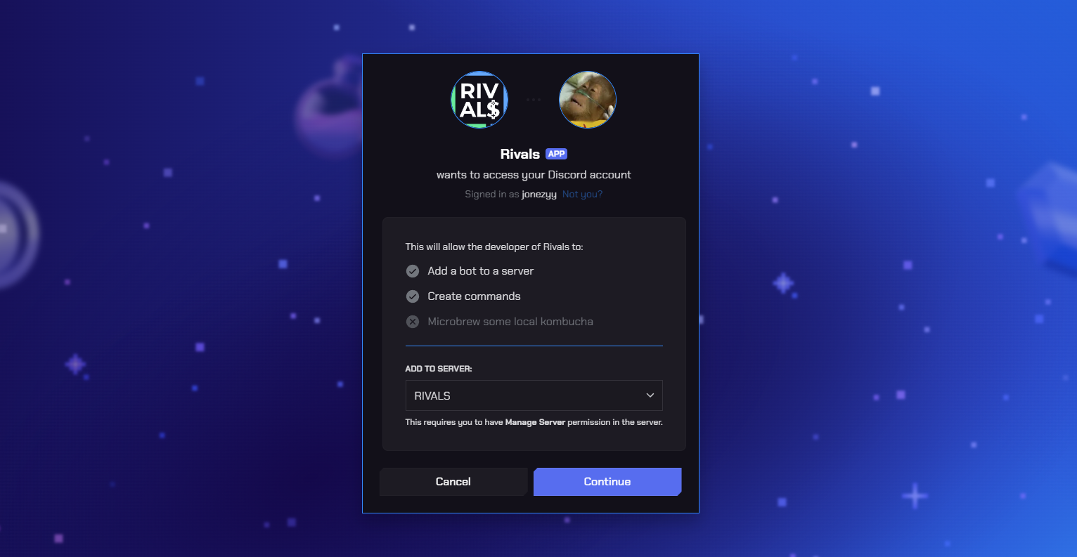 Connect Rivals to your server
